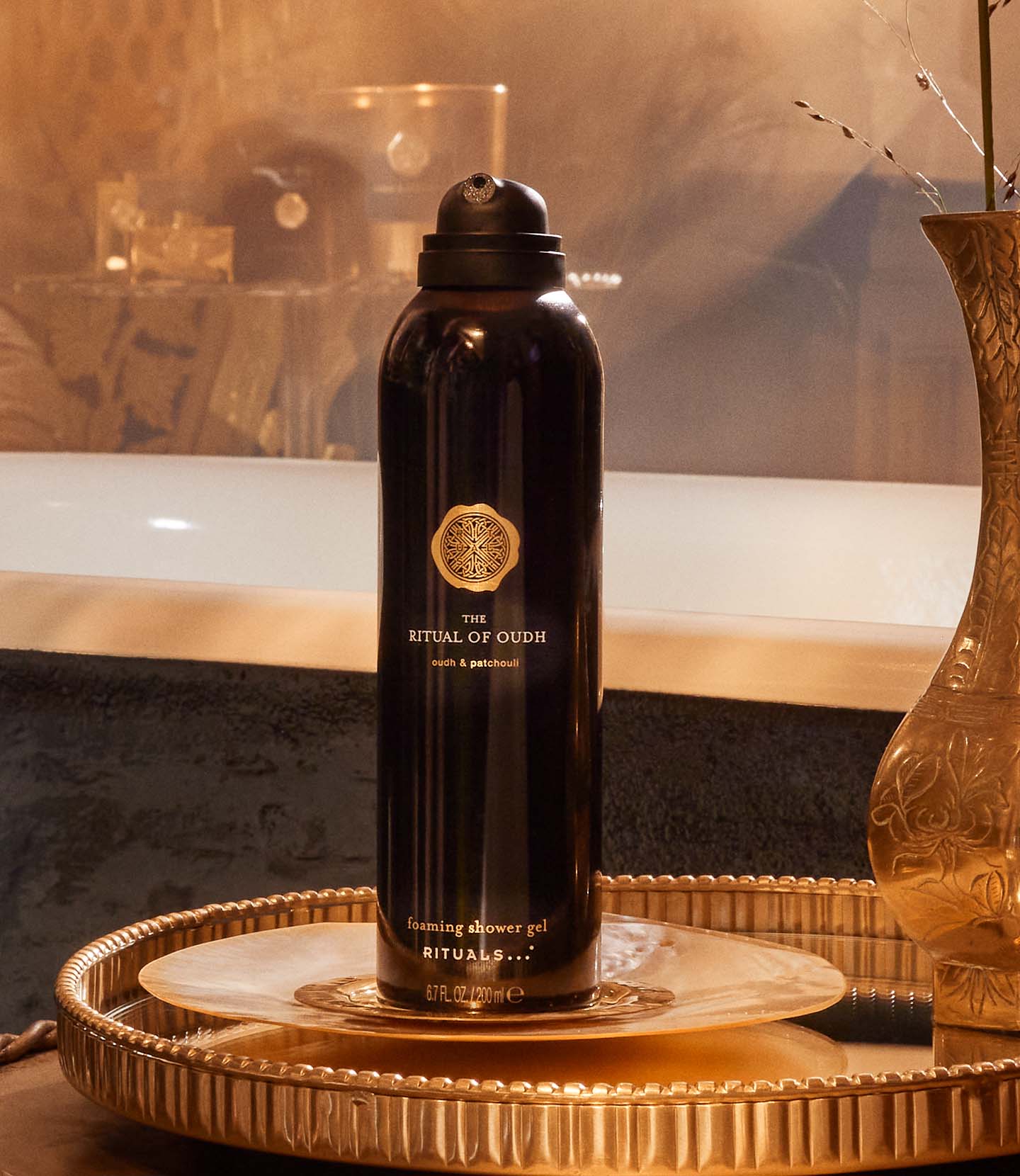 RITUALS Black Oudh Luxury Oil Reed Diffuser Set - Fragrance Sticks with  Black Oudh & Patchouli - 15.2 Fl Oz